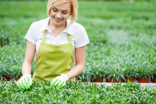 Professional gardener preparing soil in Regents Park